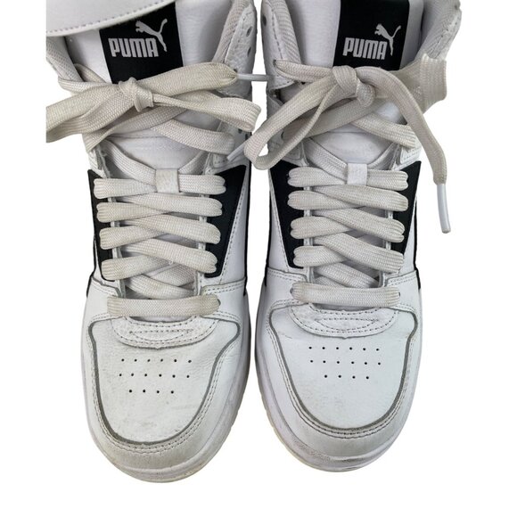 Puma Boys RBD Game 386172-01 White Basketball Shoes Sneakers Youth Size 6.5*Flaw - Picture 5 of 11